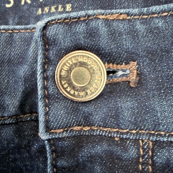 White House Black Market Dark Blue Skinny Jeans - Picture 4 of 13